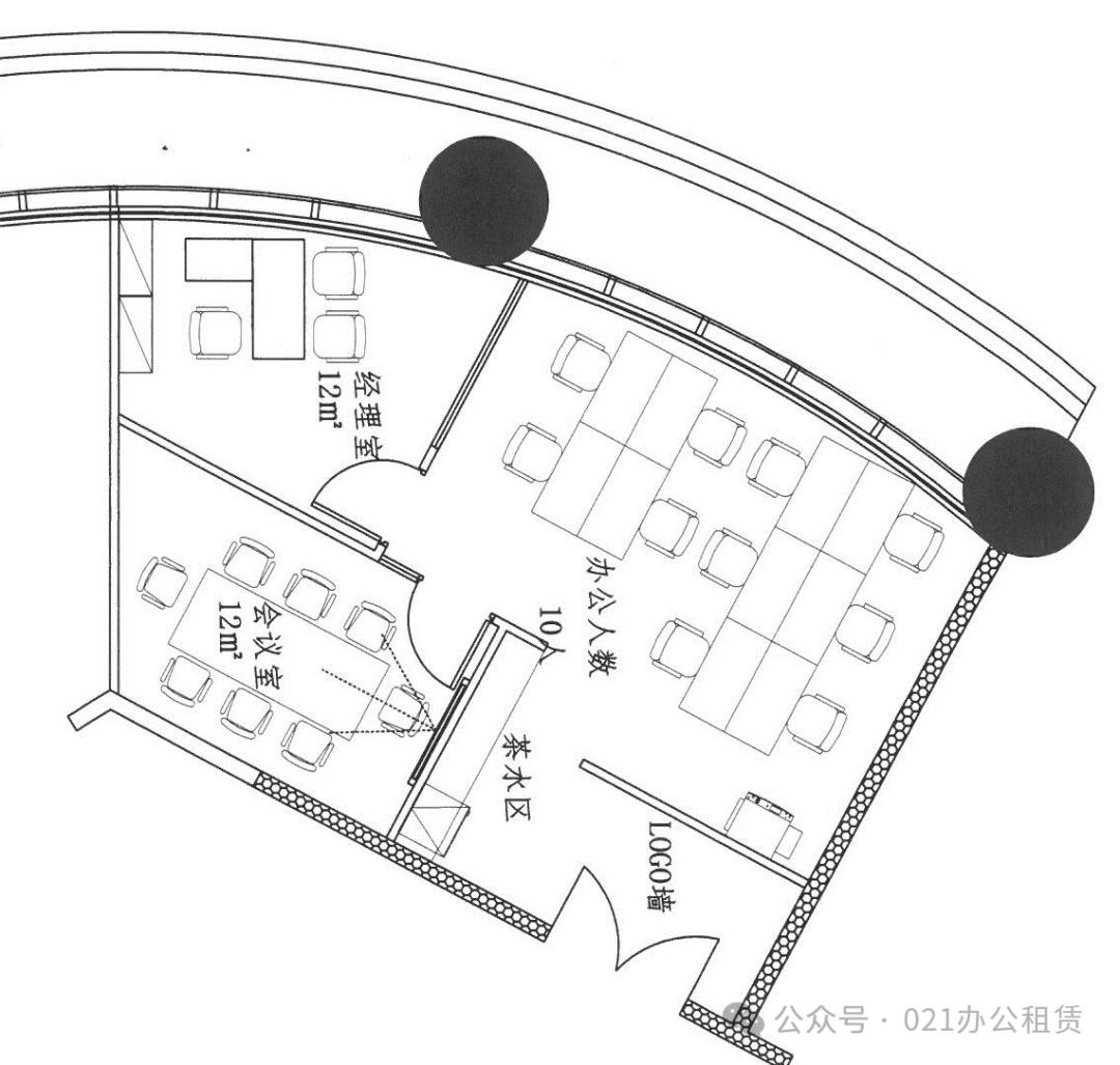 新梅联合广场122㎡，2个隔断间+10个员工位，正对江看三件套，视野极佳。凡尔赛打工人来~